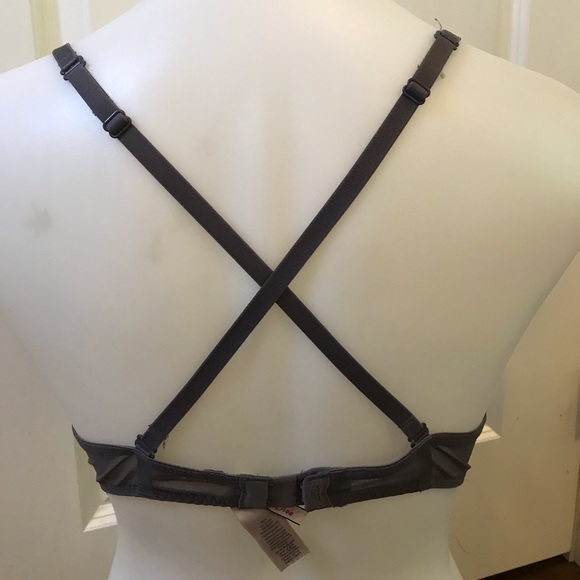 La Senza Grey Lace Padded Push-Up Bra A36 - Picture 6 of 10